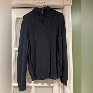 Tasso Elba Gray and Black Sweater